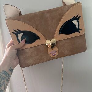 Betsey Johnson deer crossbody clutch